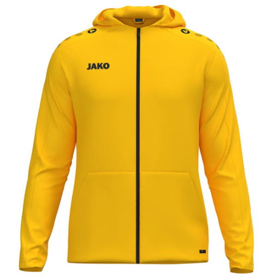 Afbeeldingen van Jas met kap One geel (LEVERBAAR VANAF JANUARI 2026)